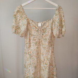 H&M Floral Linen Dress - Small - NWT